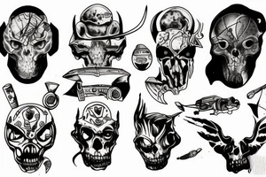 battle on mars tattoo idea