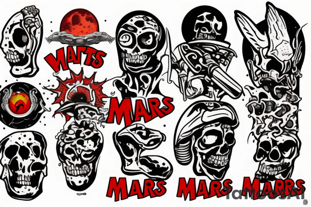 war on mars tattoo idea