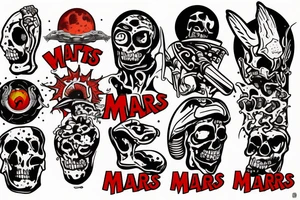 war on mars tattoo idea