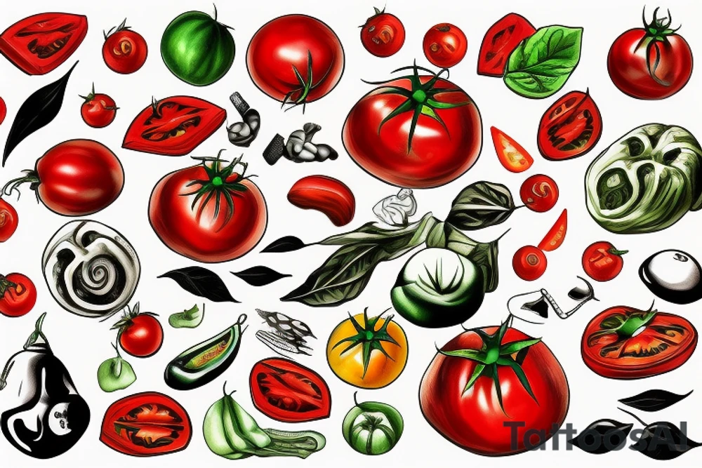 Tomato tattoo idea