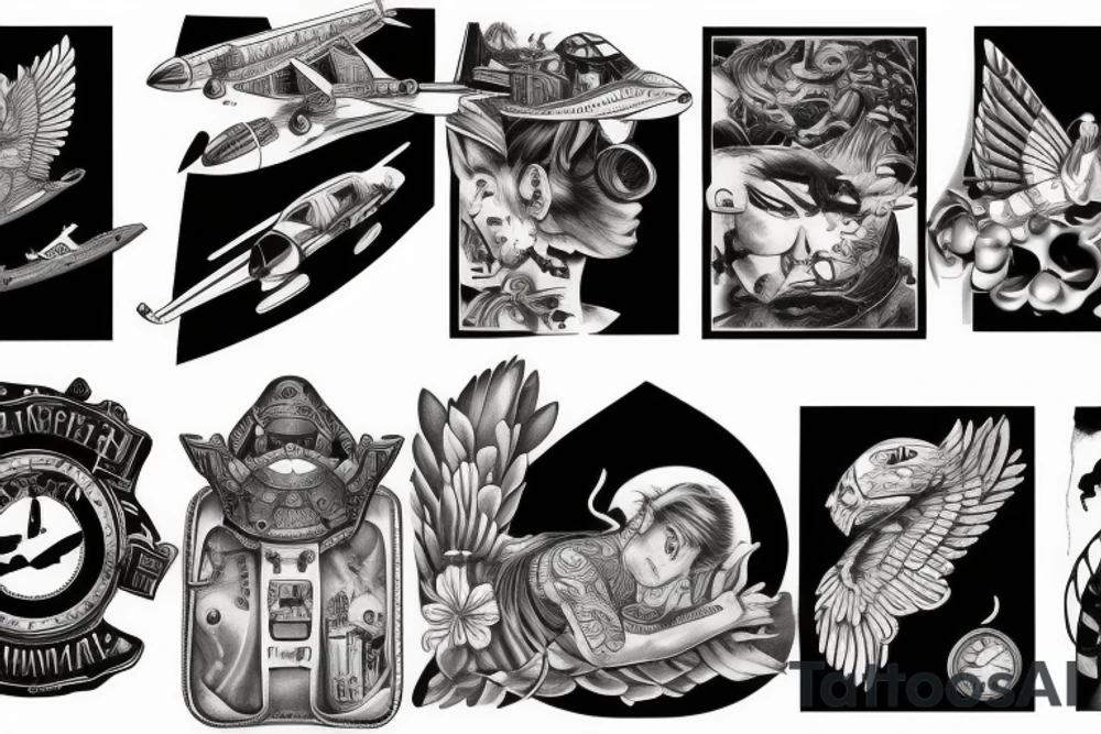 Airplane tattoo idea