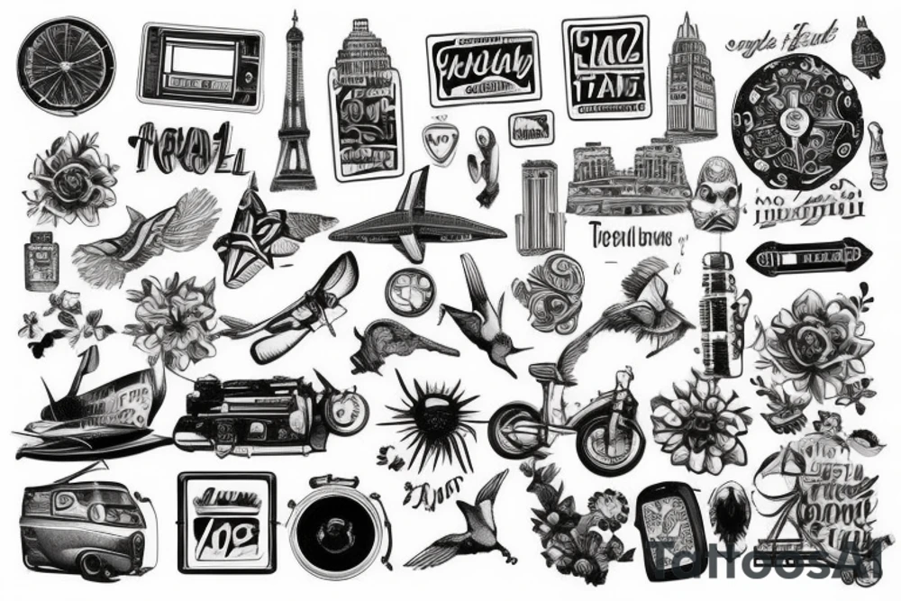 Travel tattoo idea
