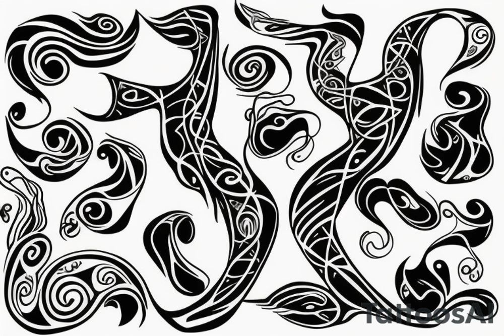 soul in body stretched tattoo idea