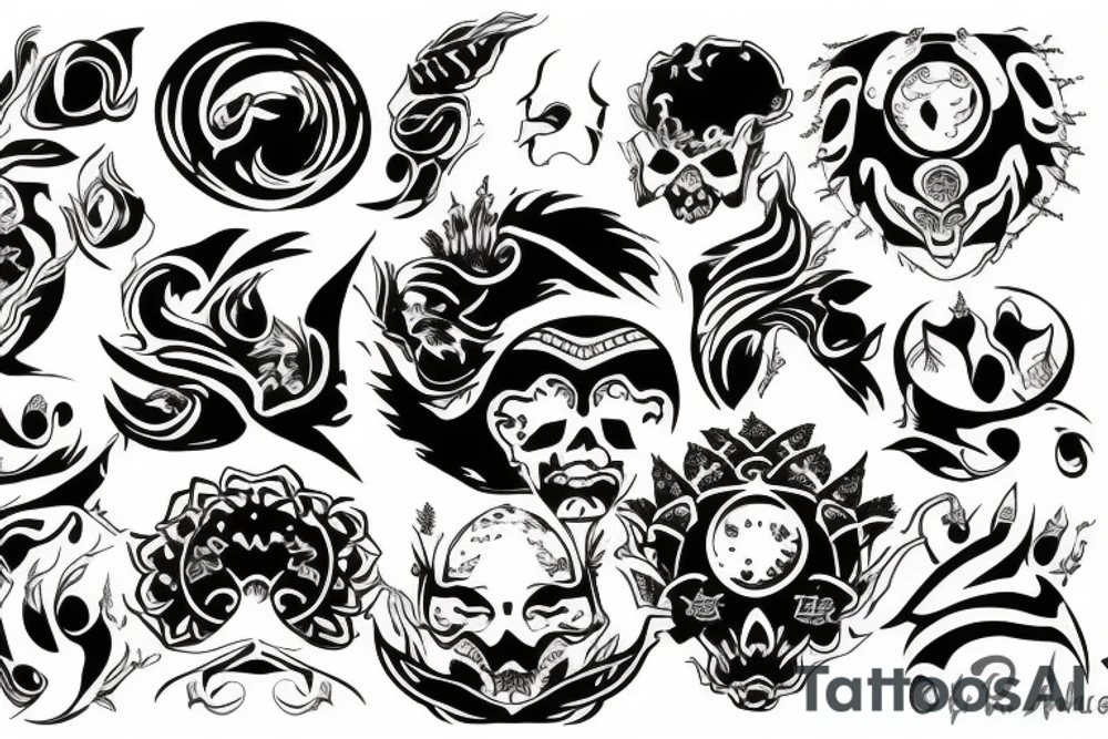 rising sun tattoo idea