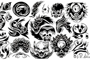 rising sun tattoo idea