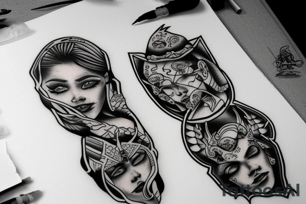 rising sun tattoo idea
