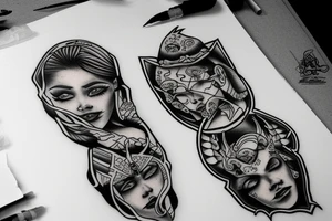 rising sun tattoo idea
