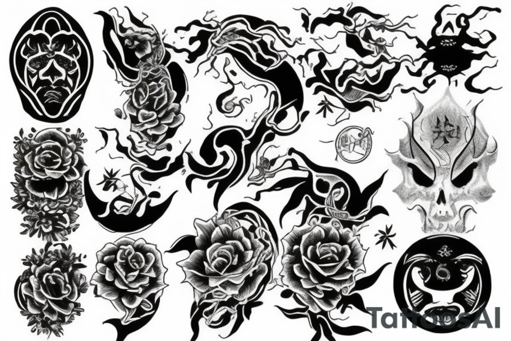 rising sun tattoo idea