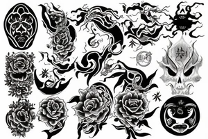 rising sun tattoo idea
