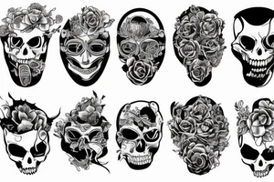 car driving tattoo idea