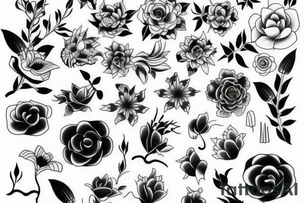 Flower tattoo idea