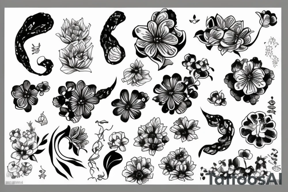 Flower tattoo idea