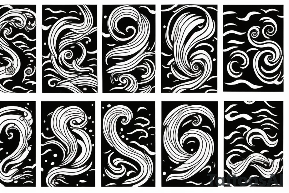Ocean Waves tattoo idea