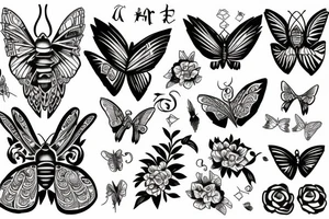 Moth tattoo idea