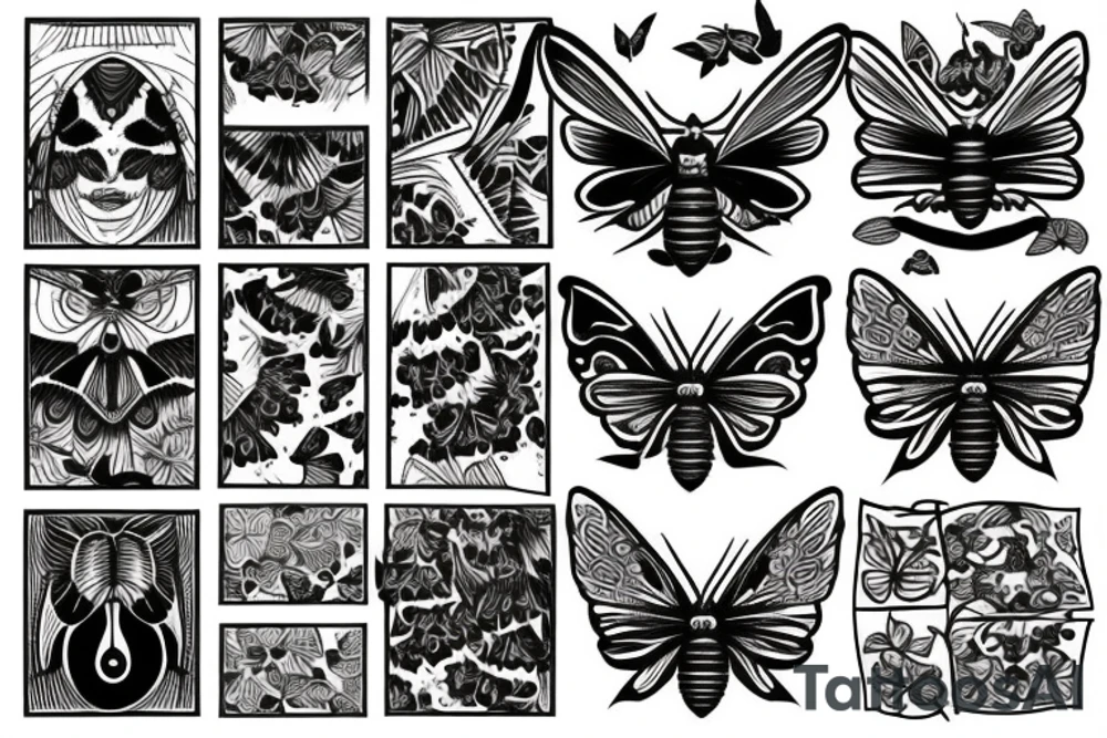 Moth tattoo idea