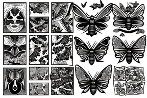 Moth tattoo idea