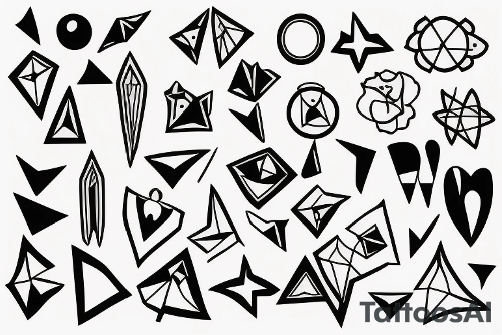 Small and simple shape tattoo idea