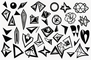 Small and simple shape tattoo idea