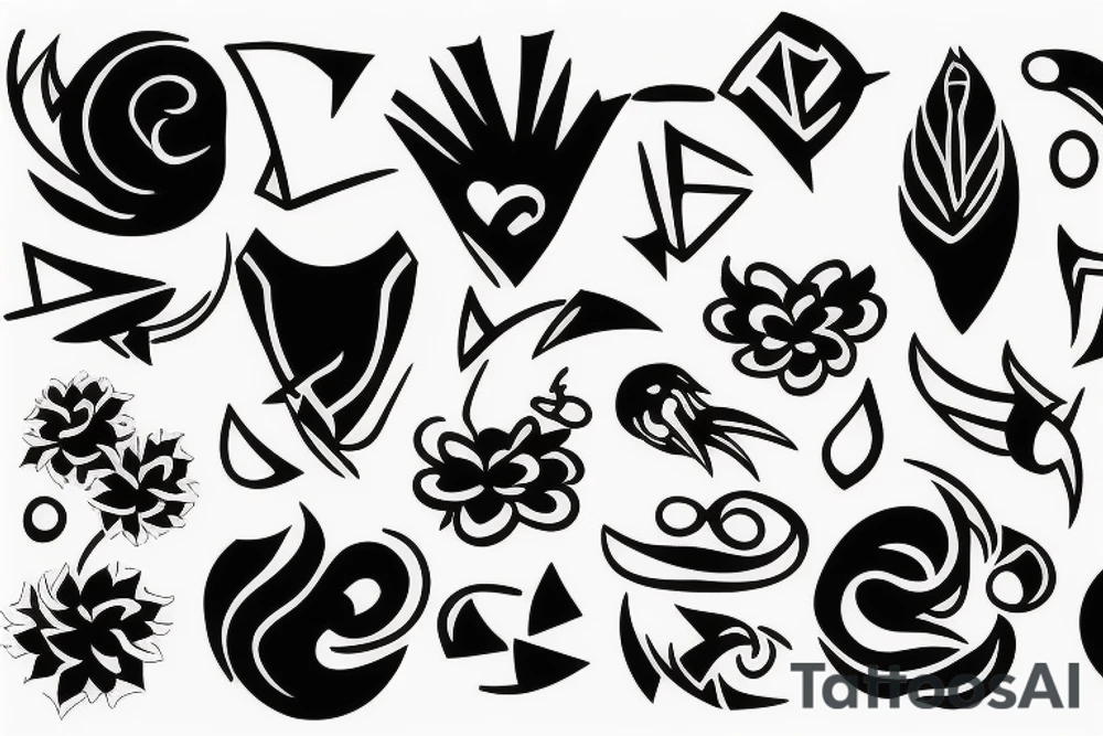 Small and simple shape tattoo idea