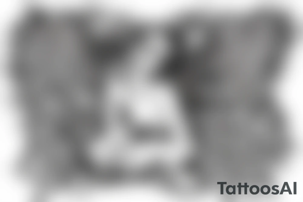 dying angel tattoo idea