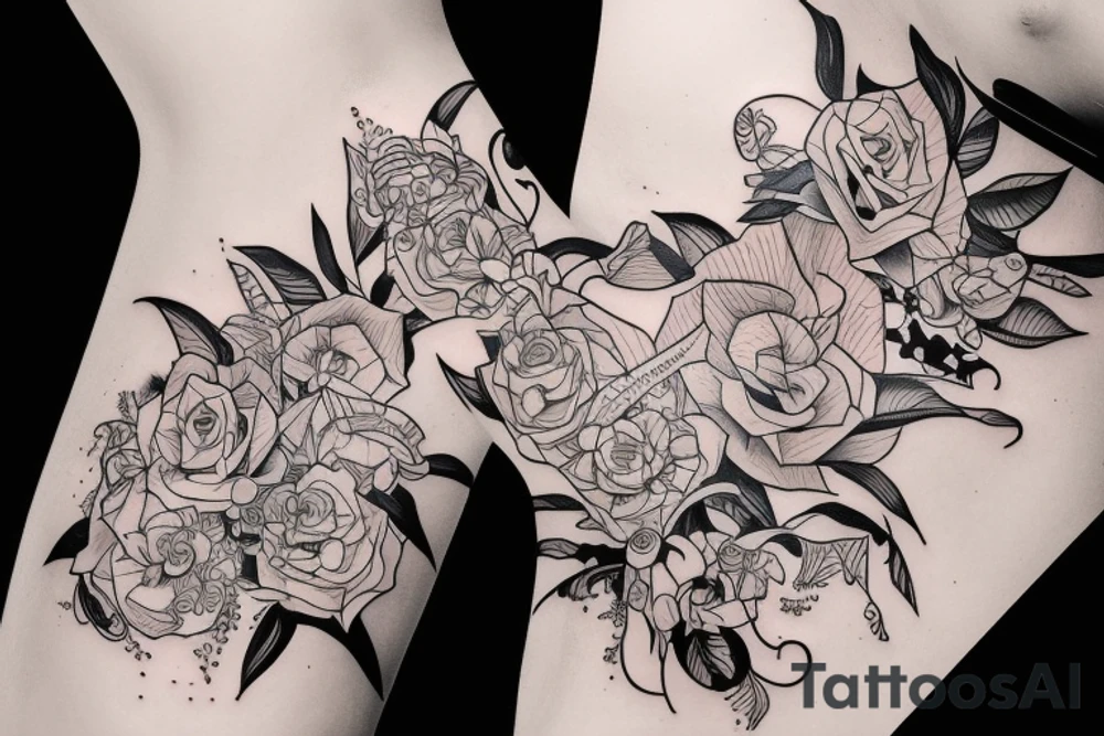 Girl with perfect body tattoo idea