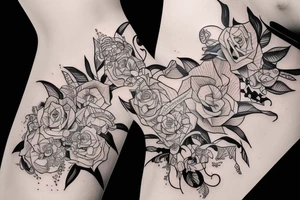 Girl with perfect body tattoo idea