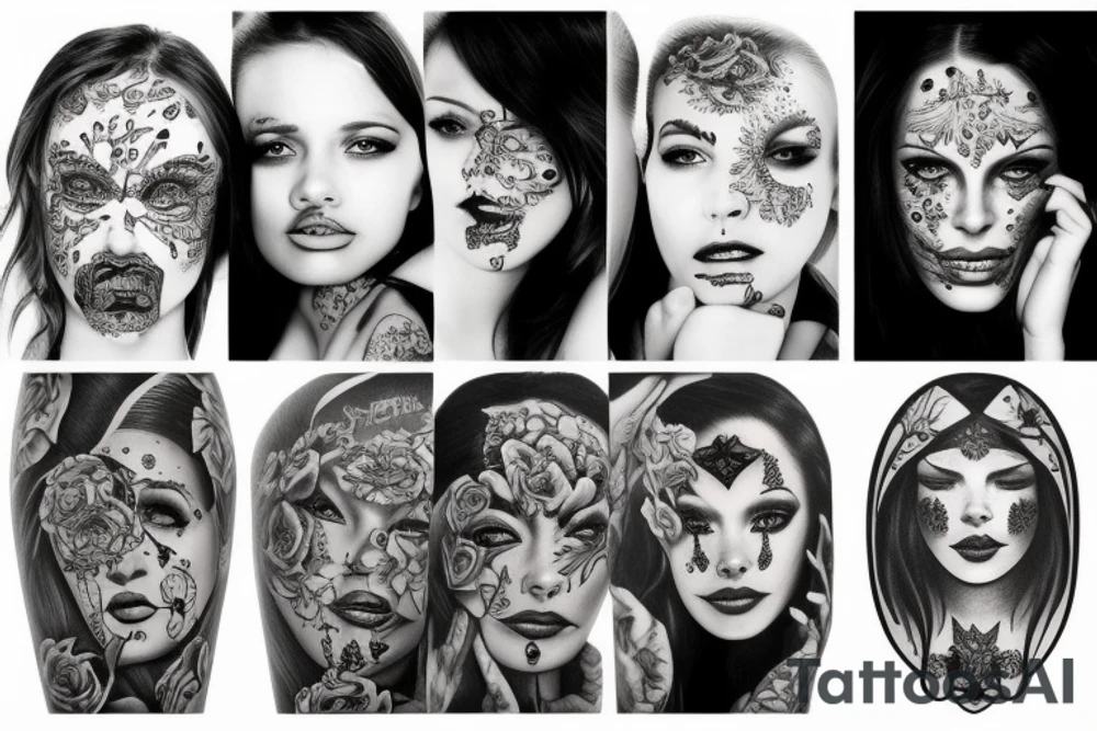 Girl with perfect body tattoo idea