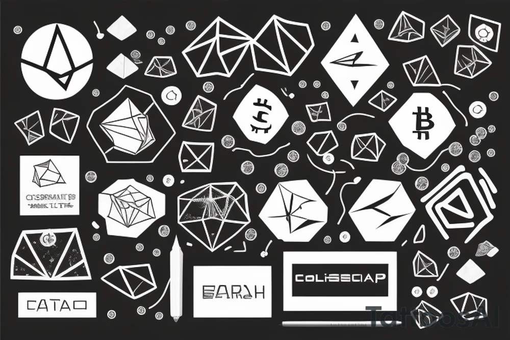 Cryptocurrency graphic tattoo idea
