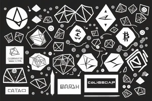 Cryptocurrency graphic tattoo idea