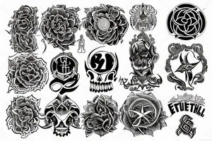 Symbol of power and health tattoo idea