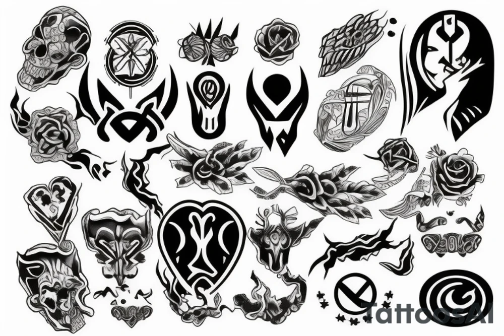 Symbol of power and health tattoo idea