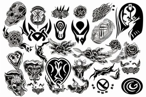 Symbol of power and health tattoo idea