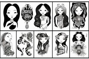 children’s names imani and nia tattoo idea