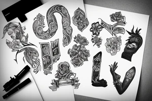 names imani and nia tattoo idea