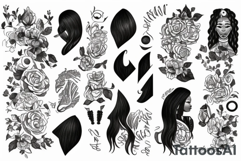 names imani and nia tattoo idea