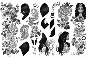 names imani and nia tattoo idea