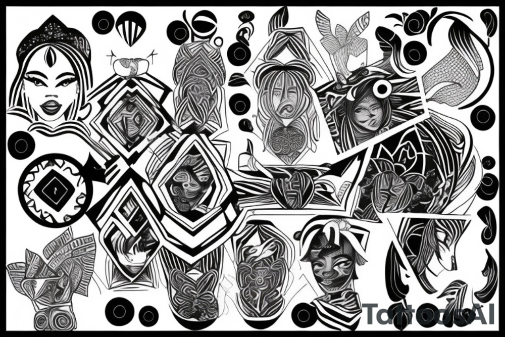 imani and nia tattoo idea