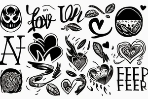 Love over fear tattoo idea