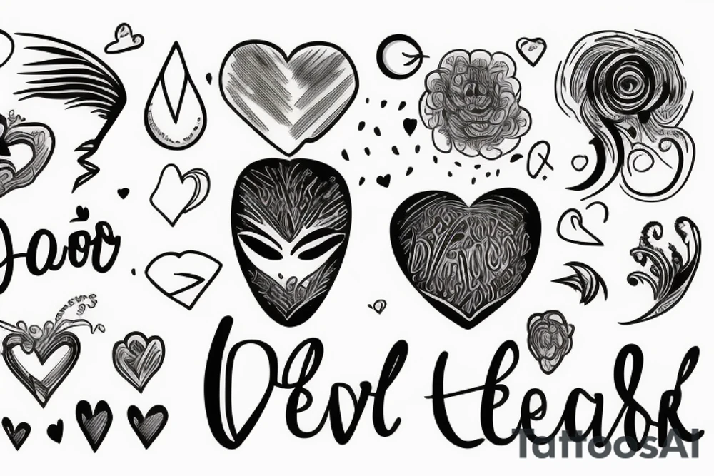 Love over fear tattoo idea
