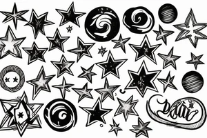 Stars tattoo idea