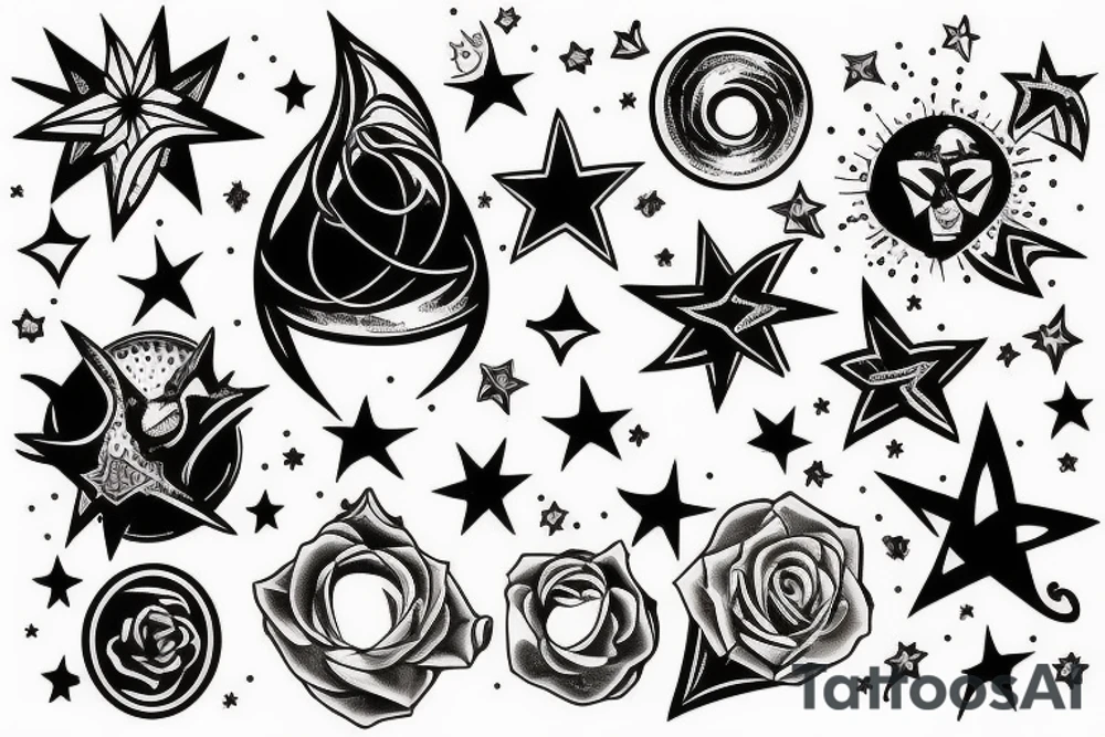 Stars tattoo idea