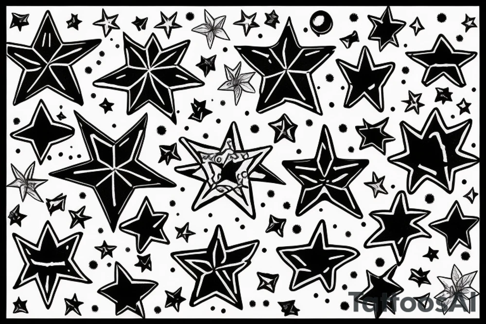Stars tattoo idea