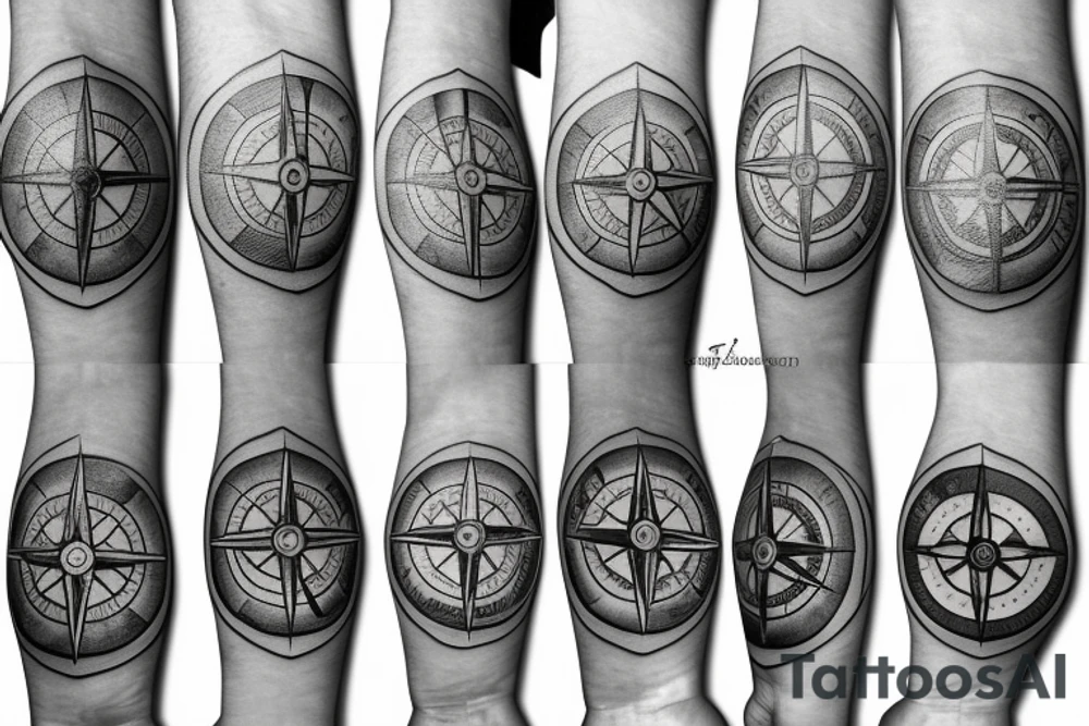 Compass with Chesapeake bay tattoo idea