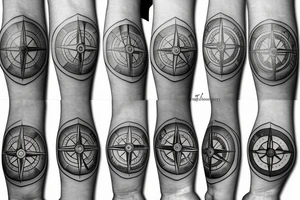Compass with Chesapeake bay tattoo idea