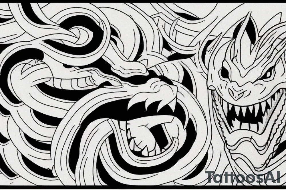 shenron roar tattoo idea