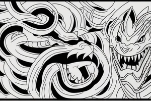 shenron roar tattoo idea