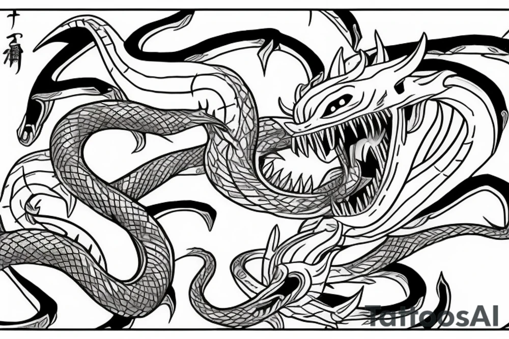 shenron roar tattoo idea