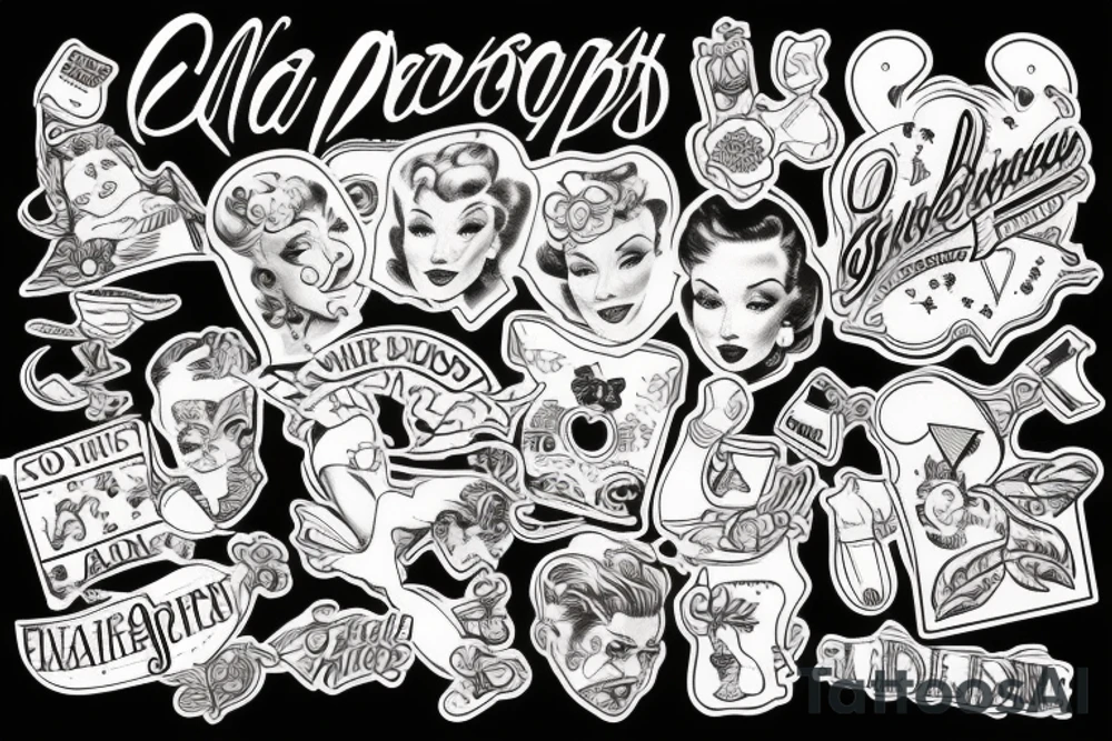 Pin up tattoo idea