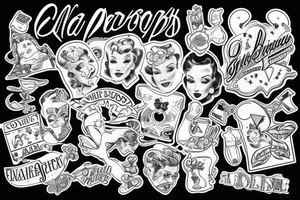 Pin up tattoo idea