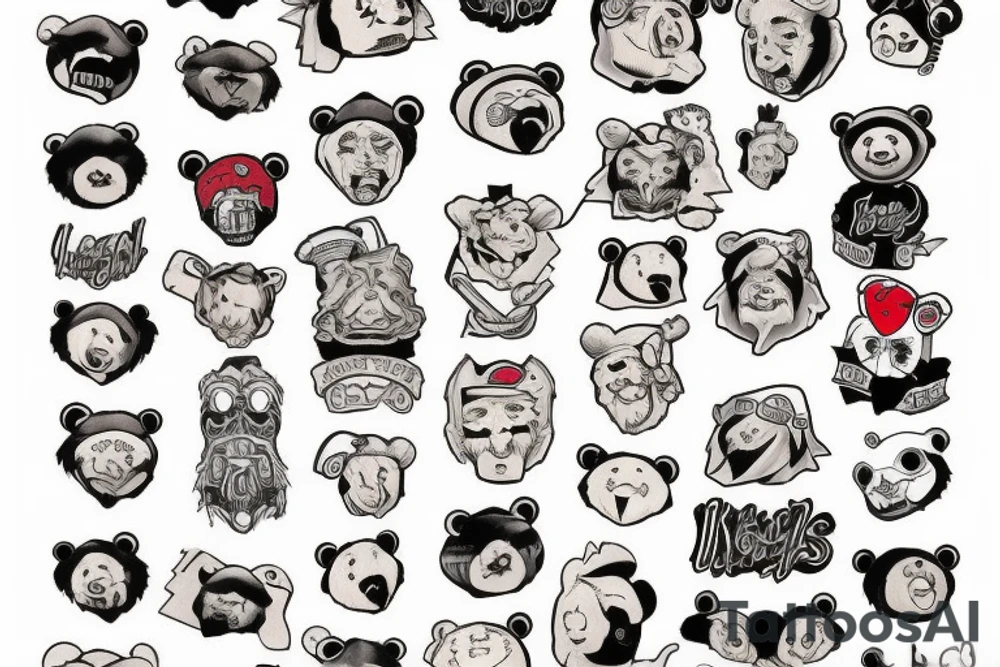 Kneecap bear tattoo idea